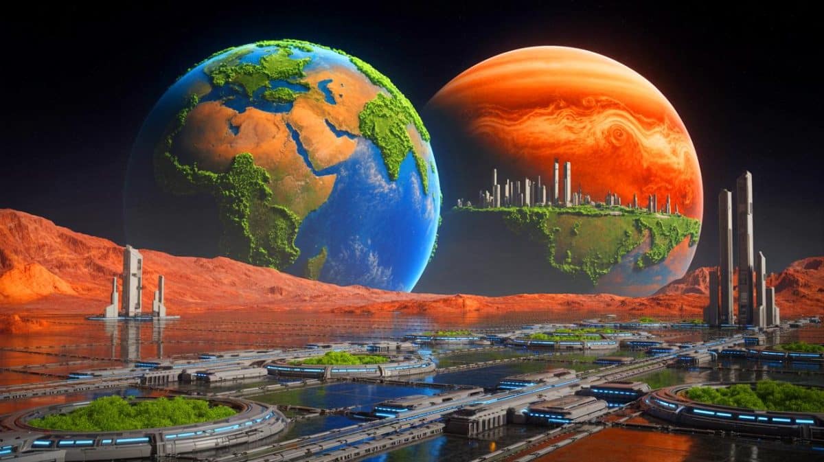 “This Is How We Could Live Beyond Earth”: Scientists Reveal Bold Plans to Terraform Mars and Build Floating Cities in Venus’s Skies Illustration of Mars and Venus Terraforming Concepts.