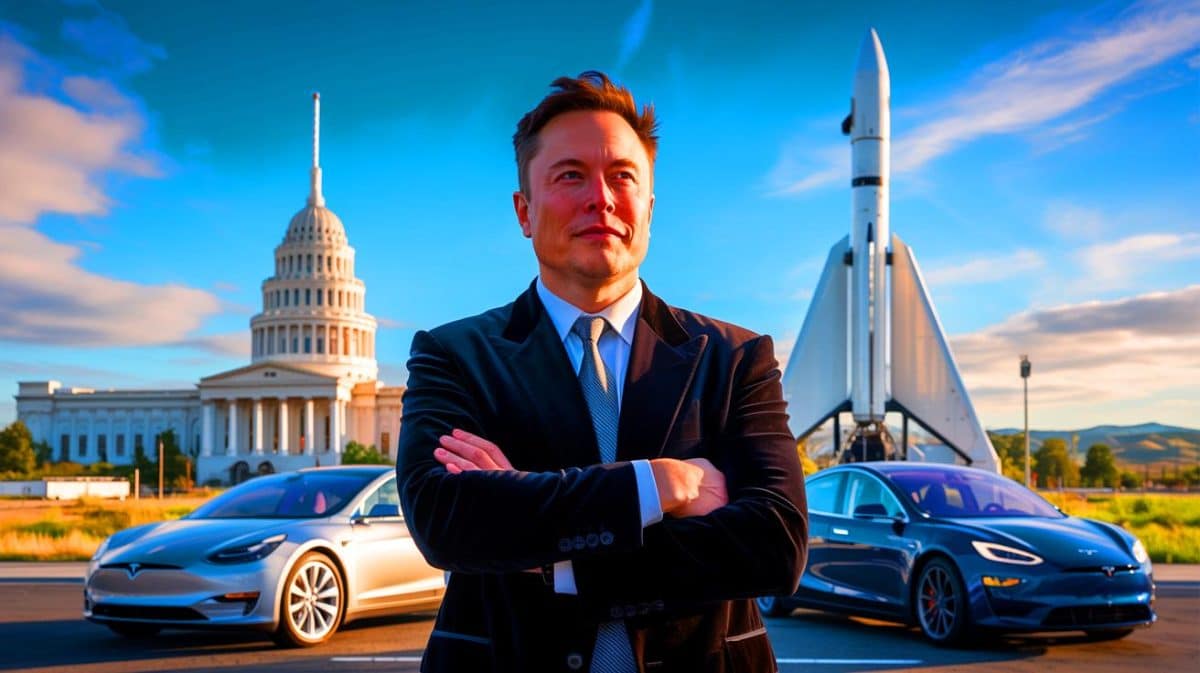 “He Didn’t Build It Alone”: The Hidden Money and Power Moves Behind Elon Musk’s Rise From Privilege to Tech Empire (and What He Never Says) Illustration of Elon Musk's Strategic Rise Involving Financial Backing and Narrative Control.