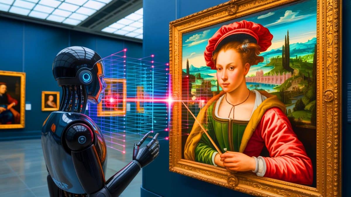“He Didn’t Paint That Face”: AI Uncovers Hidden Hand in Raphael’s Masterpiece (and It’s Forcing Experts to Rethink Art History) Illustration of AI Analysis Uncovering Details in Raphael's Madonna della Rosa Painting.