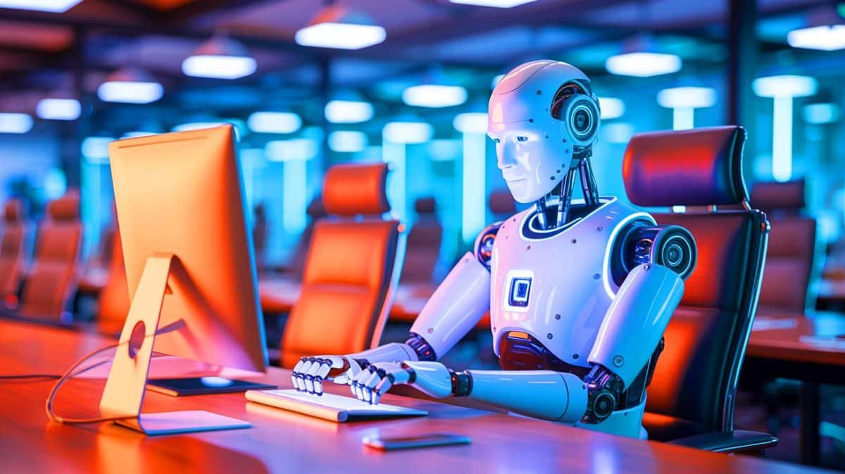 “AI Took His Job After He Mastered It”: The Harsh Reality Behind Companies Chasing Productivity While Replacing People With Machines Illustration of a man being replaced by artificial intelligence in the workplace.