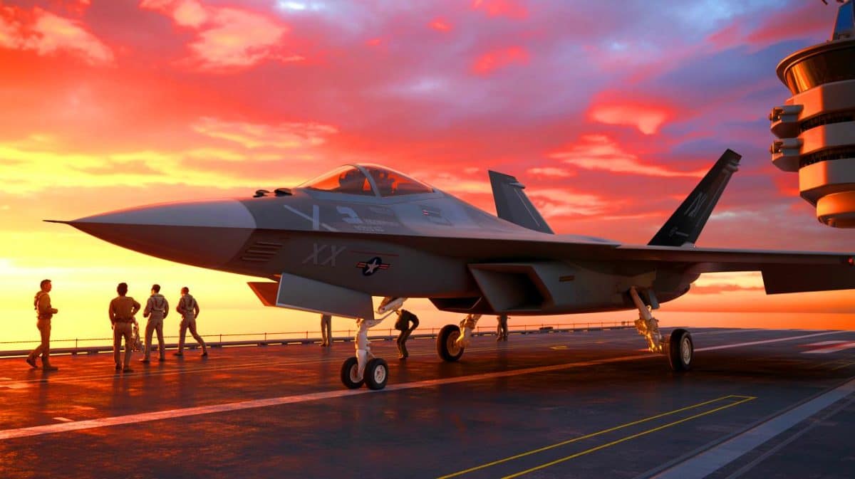 “They Finally Showed It”: Northrop Grumman’s Stealth F/A-XX Fighter Reveals the Navy’s Next War Machine (and Boeing Should Be Worried) Illustration of Northrop Grumman's concept image for the F/A-XX sixth-generation fighter plane.