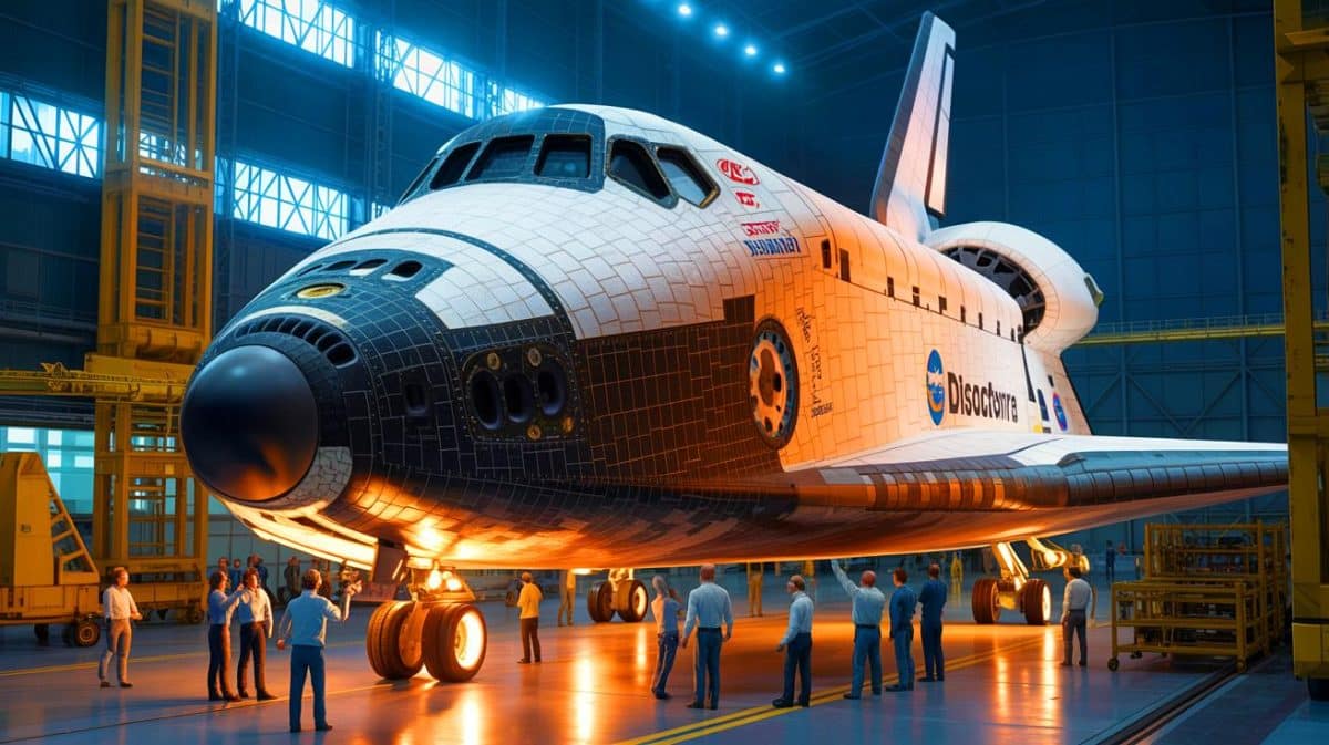 “They Want to Take It Apart”: NASA’s Plan to Dismantle Space Shuttle Discovery Sparks Outrage Over Politics and Lost History Illustration of the Space Shuttle Discovery being considered for disassembly to facilitate its relocation.