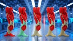 Illustration of a novel artificial muscle capable of shifting its mechanical properties, developed by researchers in South Korea.