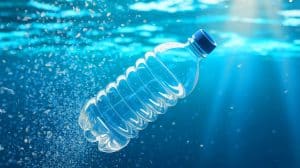 Illustration of Microplastic Particles in Single-Use Plastic Bottles.
