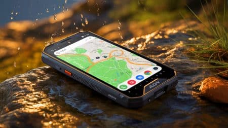 AGM G3 Pro: Discover How This Rugged Smartphone Transforms Outdoor Adventures With Unmatched Durability and Autonomy Illustration of the AGM G3 Pro smartphone showcasing its rugged design and advanced features.