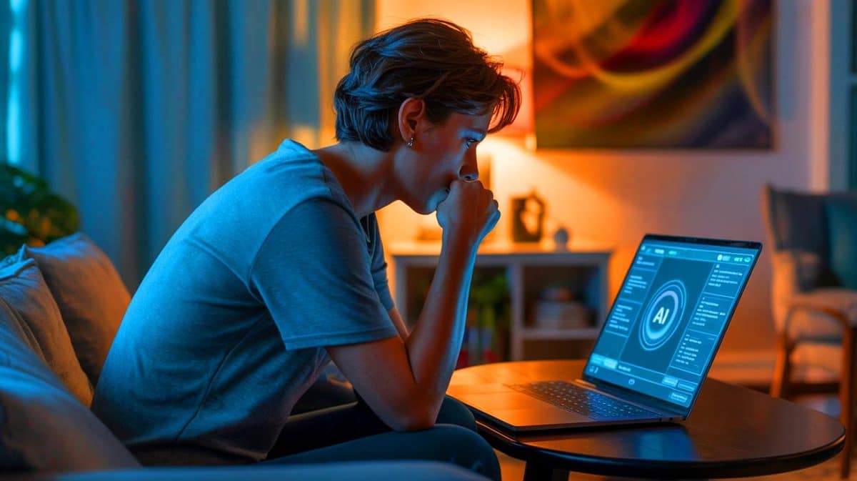 AI Receives One Million Suicidal Confessions Weekly, Revealing Deepening Struggles Within Humanity Illustration of a person engaging in a conversation with an AI on a digital platform.