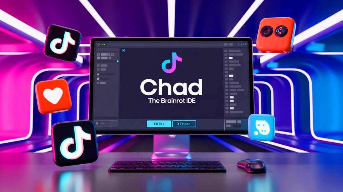 Chad: The Brainrot IDE Sparks Debate as Y Combinator’s Wild New Product Challenges Tech Innovators’ Expectations Illustration of Chad: the Brainrot IDE integrating leisure activities into the coding environment.