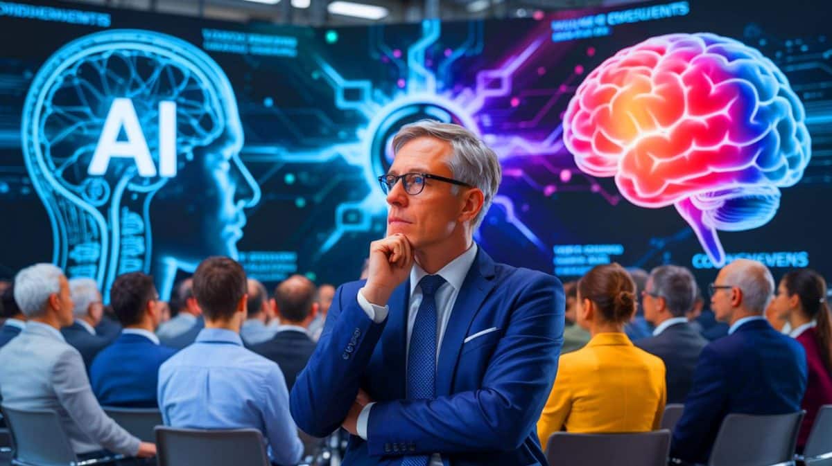 Microsoft’s Bold Stance: Obsession with AI Consciousness is a Philosophical Dead End, Impacting Tech’s Future Direction Illustration of the debate on AI consciousness and Microsoft's focus on practical applications.