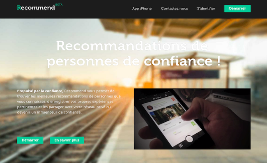 Recommend raises 800k euros to fuel their product and marketing development