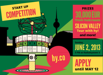 Apply by May 12th for hy! Berlin’s startup competition