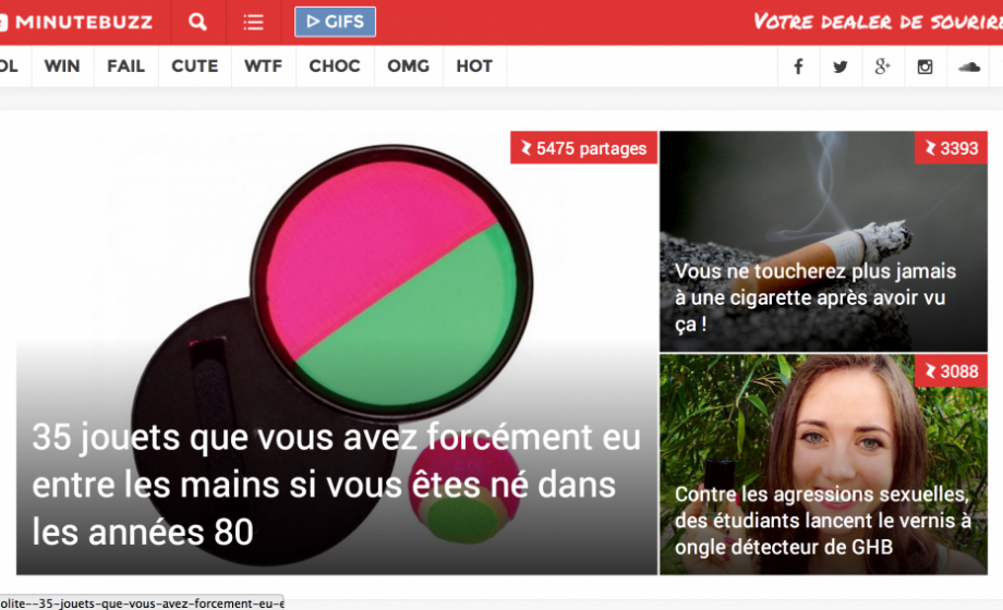 Minutebuzz, the French Buzzfeed, raises €1 Million from Seventure Partners