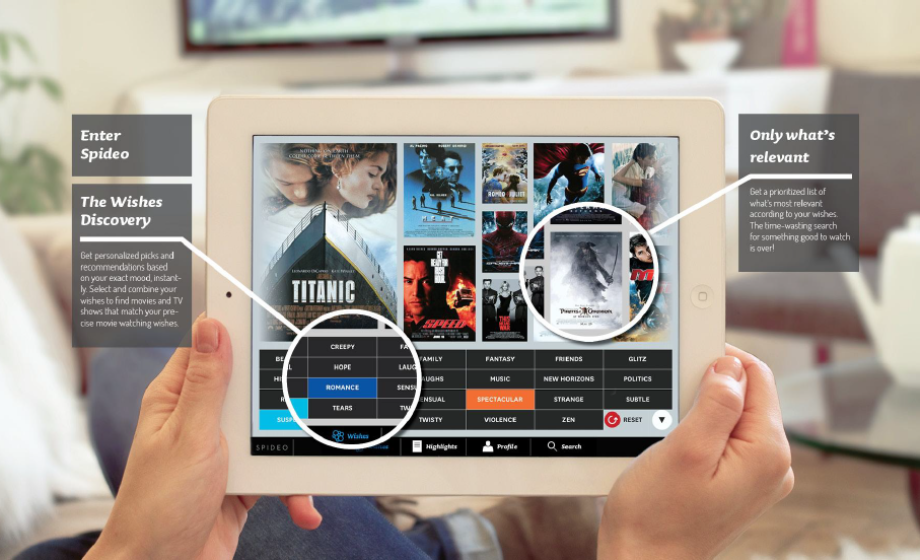 Spideo brings their video recommendation iPad app to France: who wants my Movie Data?