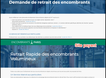 Encombrants à Paris : une arnaque en ligne facture un service gratuit !