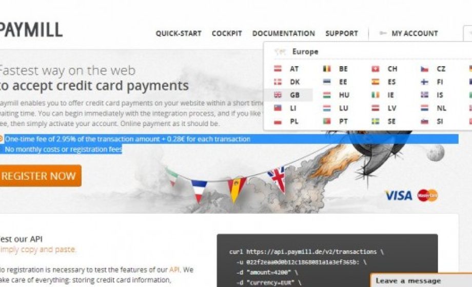 Online payments startup Paymill adds Carte Bleue to list of accepted payment methods