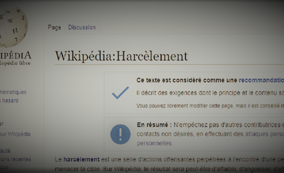 Wikipedia se remet en cause pour lutter contre le harcèlement